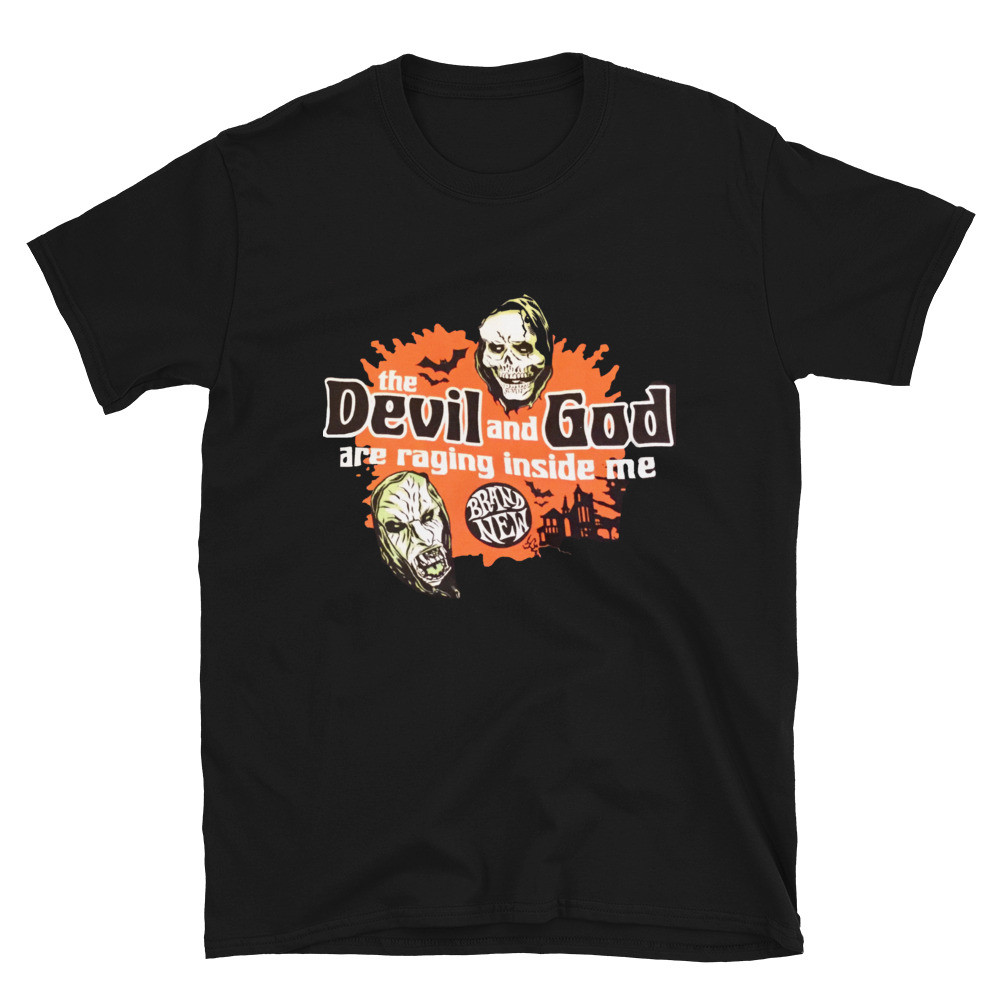 Brand New The Devil & God Are Raging Halloween Masks Emo Screamo Band T-Shirt