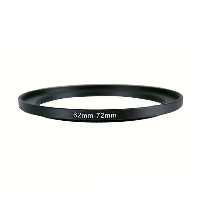 62mm-72mm 62-72 mm 62 to 72 Step Up Lens Filter Metal Ring Adapter Black