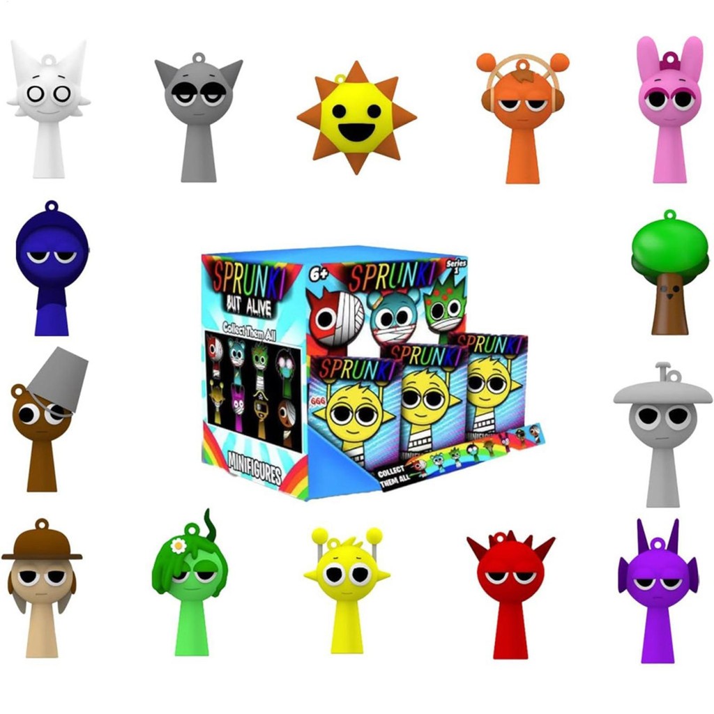 12 ชิ้น Sprunki Action Figure Sprunki ของเล่น Sprunki Incredibox เกมรูป Raddy Clkour Pinki Oren antirtth