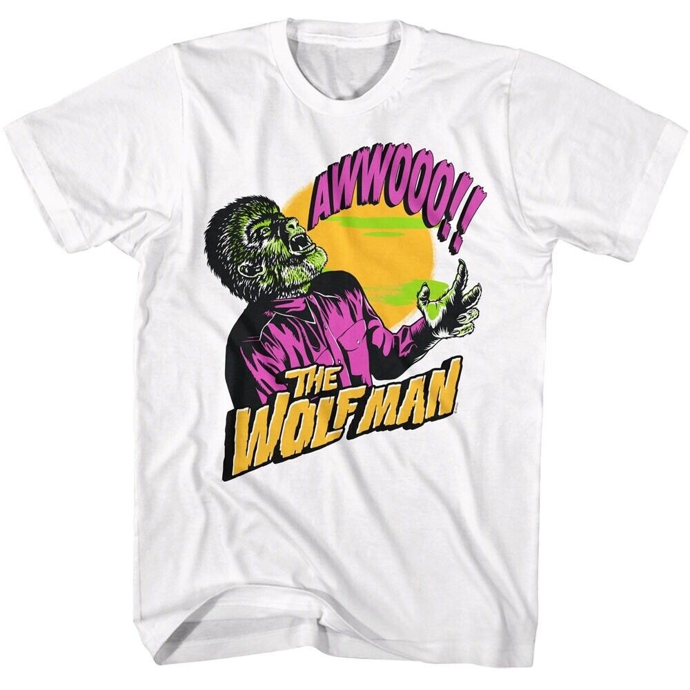 เสื้อยืดผู้ชาย Universal Monsters Wolfman Howling