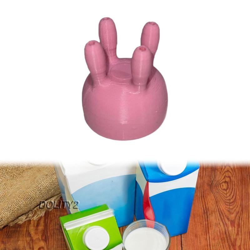 [Dolity2] Cow Udder Milk Carton Cap Milk Bottle Tops วันขอบคุณพระเจ้า Boxed Milk Divter