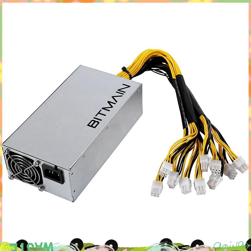 Super APW7 1800W แหล่งจ่ายไฟ Mining PSU สําหรับ Bitmain Antminer S9/L3 +/A6/A7/R4/S7/E9 พร้อม 10X PC