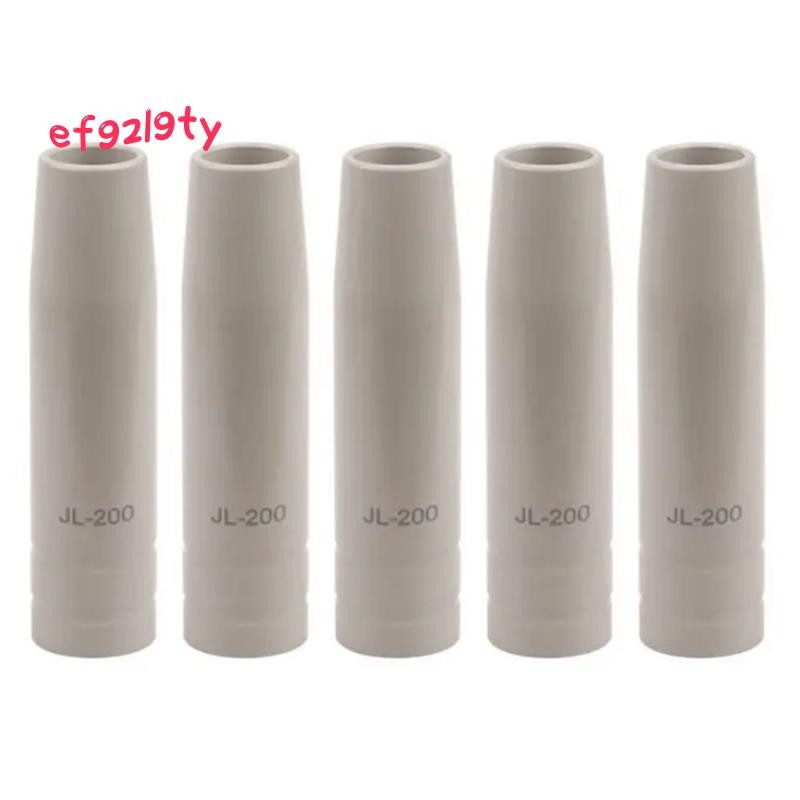 5 ชิ้น 200A Shielded เชื่อมเคลือบป้องกันหัวฉีด Non-Stick เชื่อมตะกรันป้องกันเครื่องเชื่อมป้องกัน