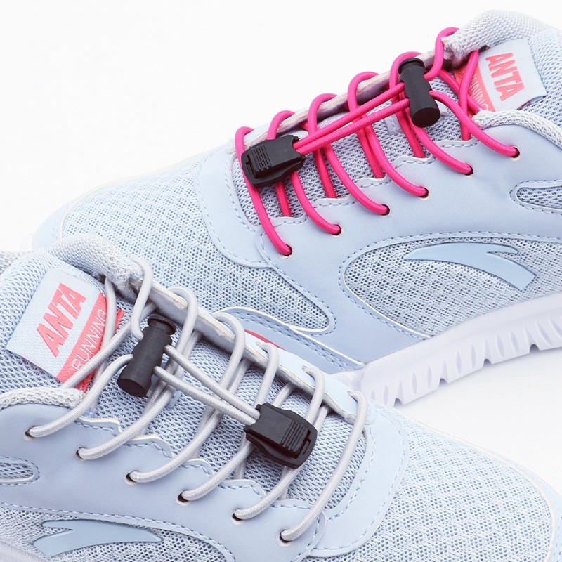 Solid Elastic รองเท้า Laces รองเท้าผ้าใบเทนนิสล็อค Shoelaces ไม่มี Ties ผู้ใหญ่เด็กรอบเชือกผูกรองเท้ายางสําหรับรองเท้า Accesories