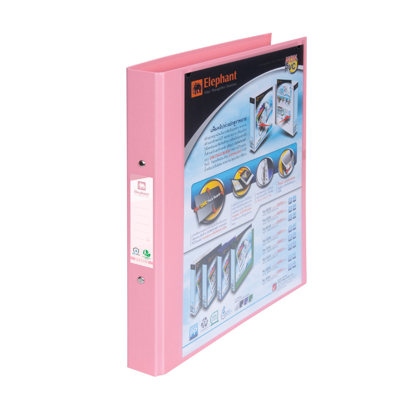 ELEPHANT แฟ้ม 2 ห่วง รุ่น 221VB วิวบายเดอร์ สีพีช