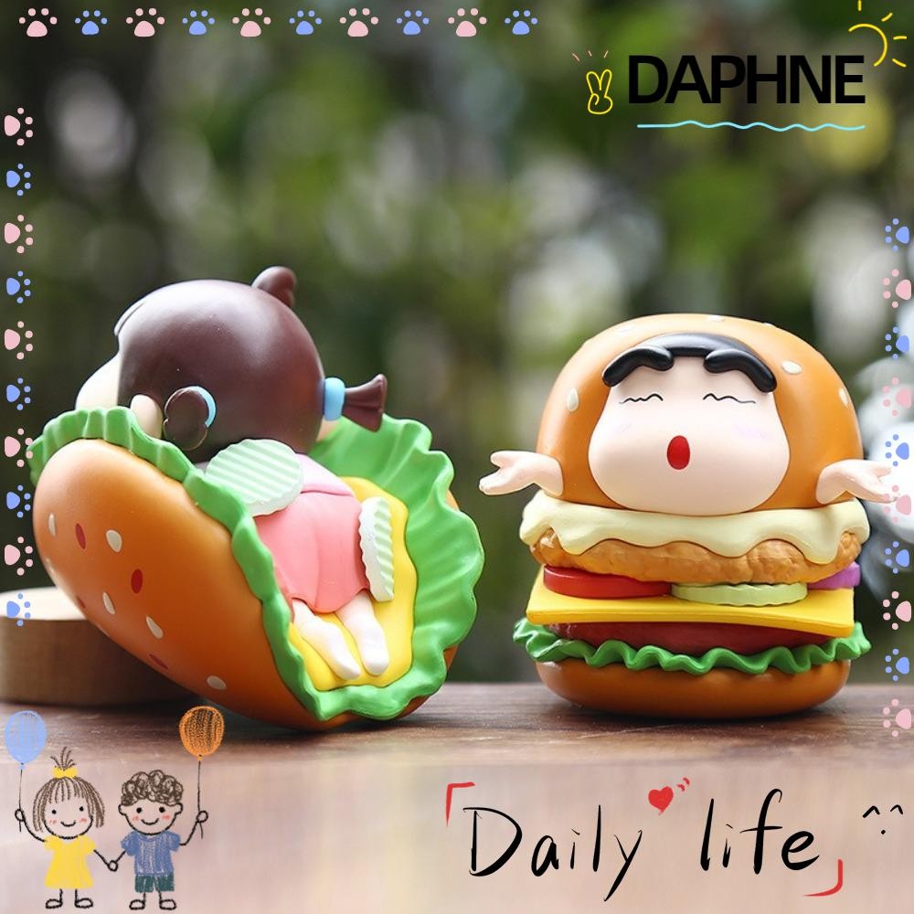 Daphne กล่องตัวเลขอนิเมะ, PVC 4 เลือก 1 ของเล่นตุ๊กตาสุ่ม, โมเดลการ์ตูนเครยอนชินจังน่ารัก