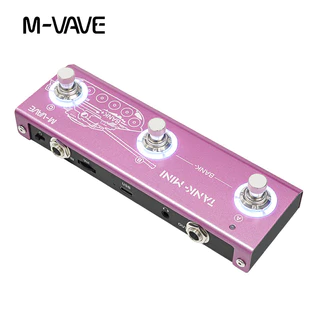 M-VAVE TANK MINI กีตาร์ไฟฟ้า/เบส Multi-Effects เหยียบรองรับ Tone Presets/Editing คุณสมบัติ 6 โมดูล 5 Delay Effects 6 Reverb Effects 3-Band EQ Adjuster