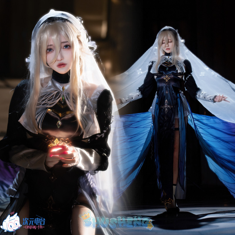 Honkai Impact 3rd Aponia cos เครื่องแต่งกายเกมชุดคอสเพลย์หญิง