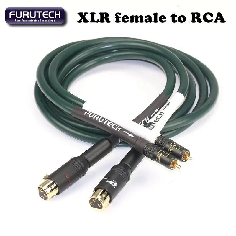 ญี่ปุ่น Furutech FA-220 PCOCCHiFi สายสัญญาณเสียง RCA ถึง XLR ชาย/XLR หญิง RCA เครื่องขยายเสียงสายเชื่อมต่อเสียง
