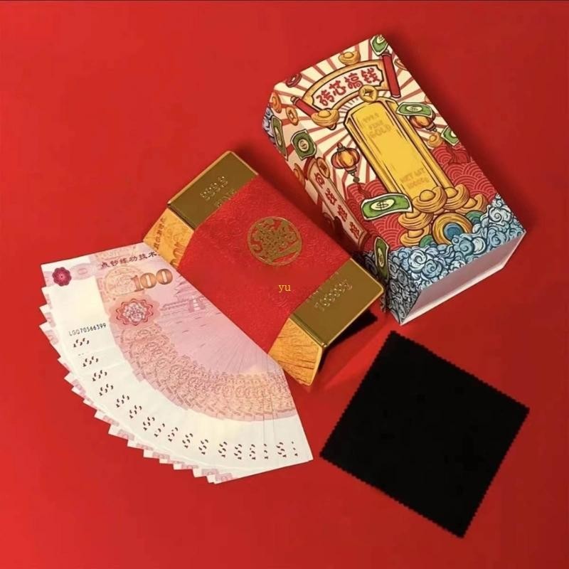 Yu Gold Brick Shaped Redness ซองจีน ตรุษจีน Redness ซองจดหมาย