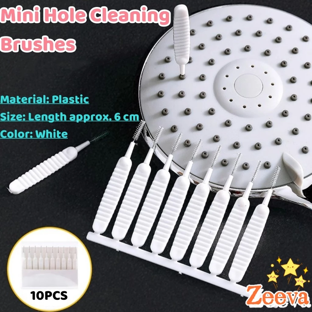 ZEEVA 10pcs แปรงทําความสะอาดรูหูฟัง แปรงทําความสะอาดช่องเล็ก Mini brush