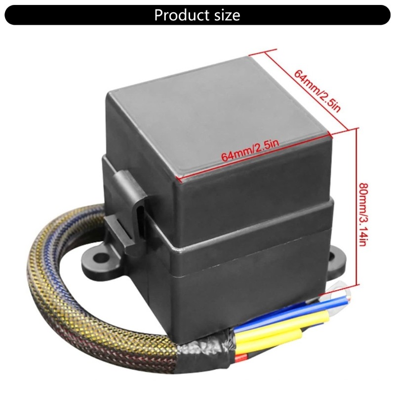 XU Heavy Duty 80A 12V 2 ช่องรีเลย์และฟิวส์กล่องสําหรับรถจักรยานยนต์ที่มีฉลากที่ชัดเจน ราคา ถูกที่สุด ดีลบีเคเค แกลเลอรีภาพที่ 2