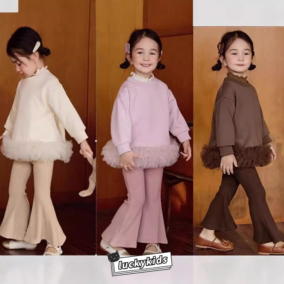 ฤดูใบไม้ร่วงหวานเด็กสาวสีทึบตีตาข่ายเสื้อชายเสื้อส่วนล่าง/แถบสีทึบระฆัง-ด้านล่าง