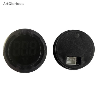 Art DC 4-100V LED จอแสดงผลดิจิตอลรอบสองสายโวลต์มิเตอร์ DC ดิจิตอลรถแรงดันไฟฟ้า Current Meter โวลต์เครื่องตรวจจับเครื่องทดสอบ Pane N