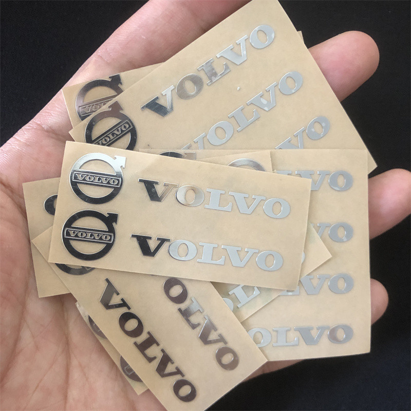 Volvo S40/S60/S90/s80L/XC40/60 สามมิติโลหะโลโก้รถสติกเกอร์อุปกรณ์ตกแต่งภายใน Daquan