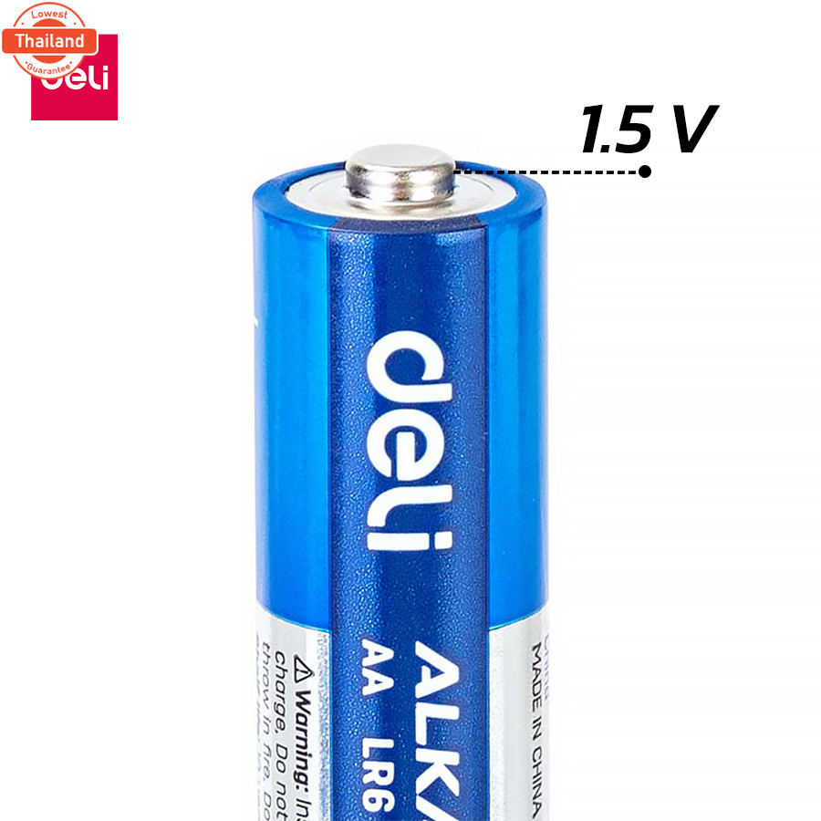 Deli ถ่าน ถ่านชาร์จ ถ่านชาร์จ ความจุสูง AA LR6 / AAA LR03 ถ่าน 1.5V ใหม่ genuine ถ่านไฟฉายอัลคาไลน์ 