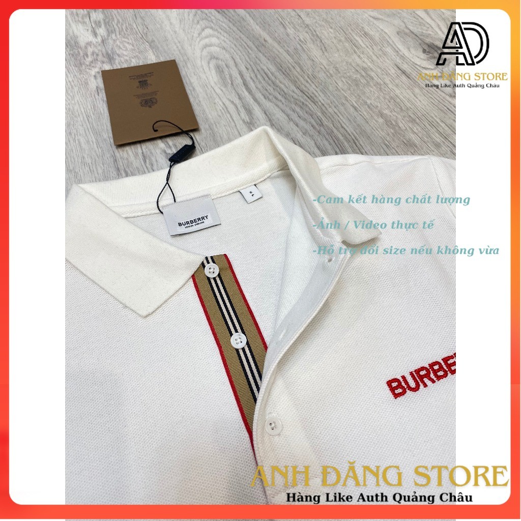 เสื้อยืดโปโลผู้ชาย BBR คอปกสีขาว รุ่น LA ดีไซน์ CLASSIC (BBR สีขาว มีตัวอักษรหน้าอก)