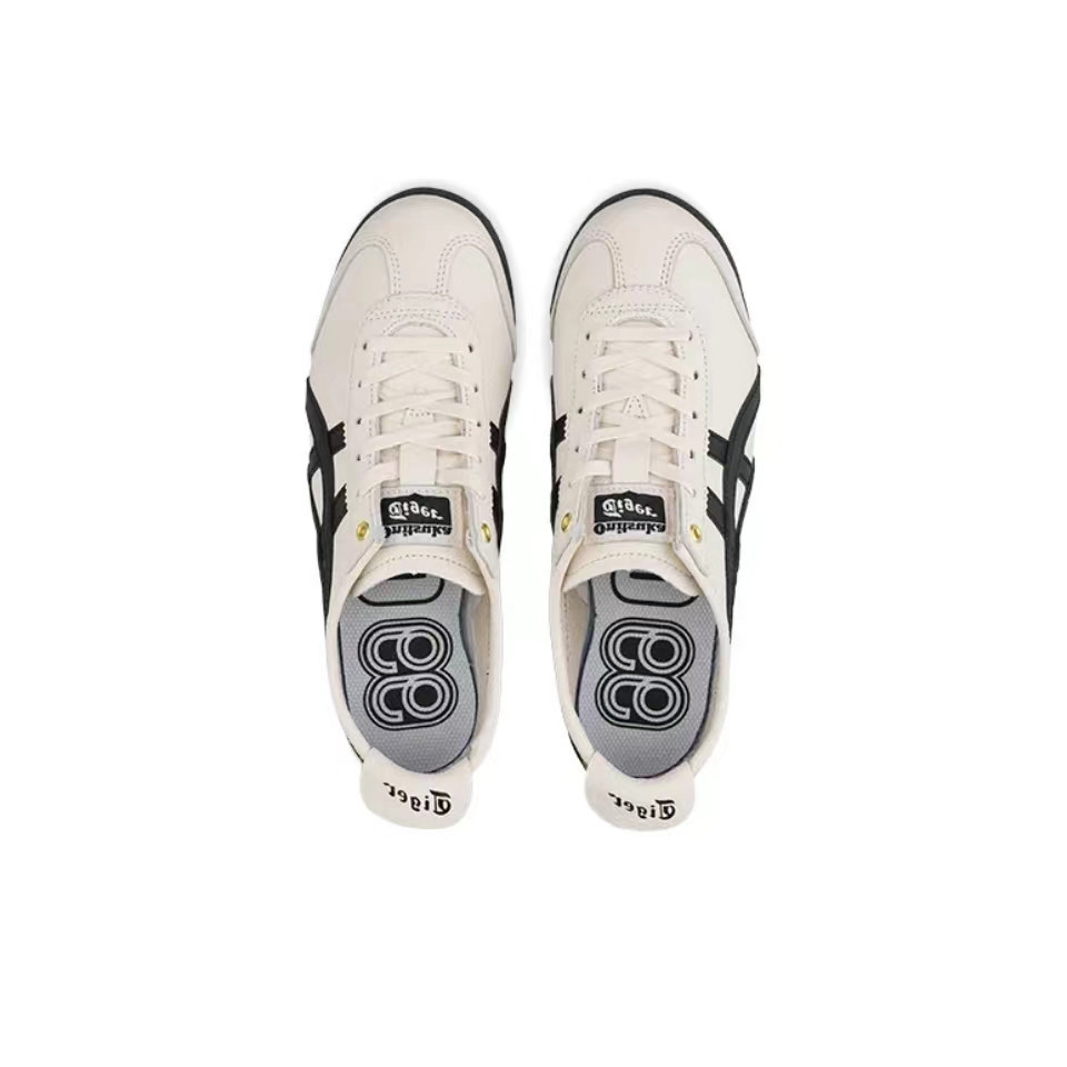 【ของแท้ 100%】Onitsuka Tiger Mexico 66 โอนิซึกะไทเกอร์ Beige/Black 1183B493-100 Low Top Unisex Sneakers
