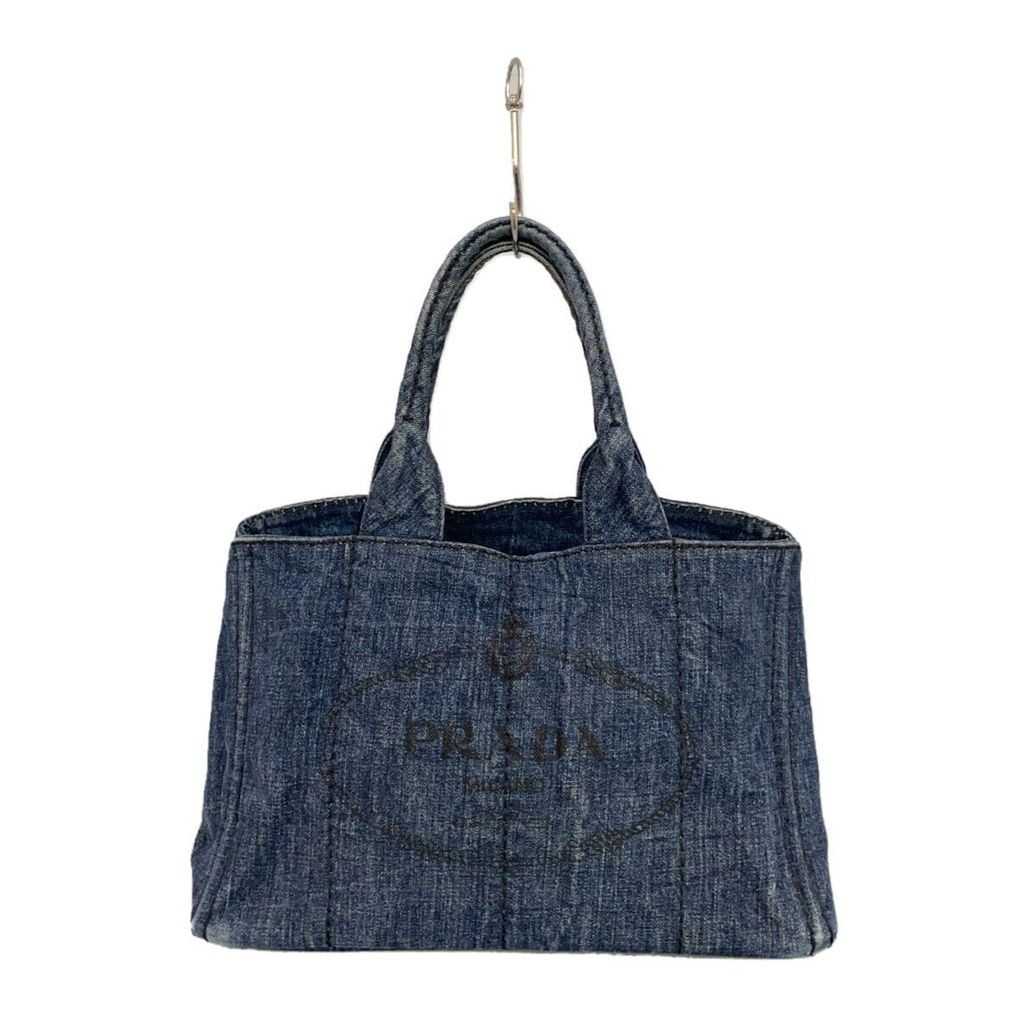 Prada Tote Bag Canapa Denim NVY ส่งตรงจากญี่ปุ่น มือสอง
