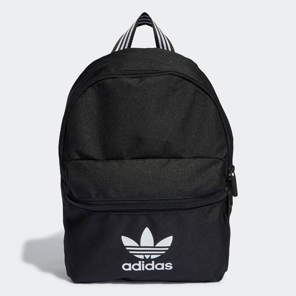 adidas ไลฟ์สไตล์ กระเป๋าเป้ทรงคลาสสิกขนาดเล็ก Adicolor Unisex สีดำ IJ0762