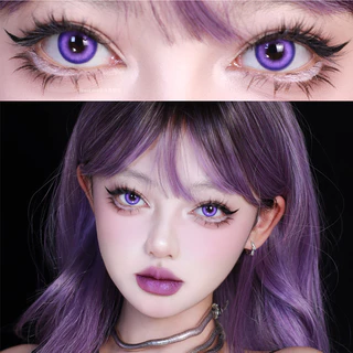 Jewelens คอสเพลย์คอนแทคเลนส์สีฮาโลวีนอะนิเมะ Softlens Koi สีม่วงนักเรียน
