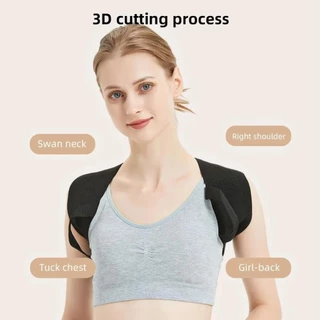 Janelaxe932 ท่าทาง Corrector เข็มขัด,ไหล่กลับเปิดไหล่ผู้ใหญ่ Corrective เข็มขัด, ป้องกันแบบพกพาหลังค่อมปรับ Anti-camel กลับคอรั้งกีฬาด้านบน