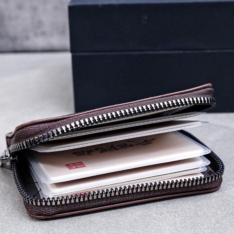 20 Detents ผู้ถือบัตร - PU Business Bank บัตรเครดิต Anti Demagnetization Wallets - RFID Blocking Protect Case