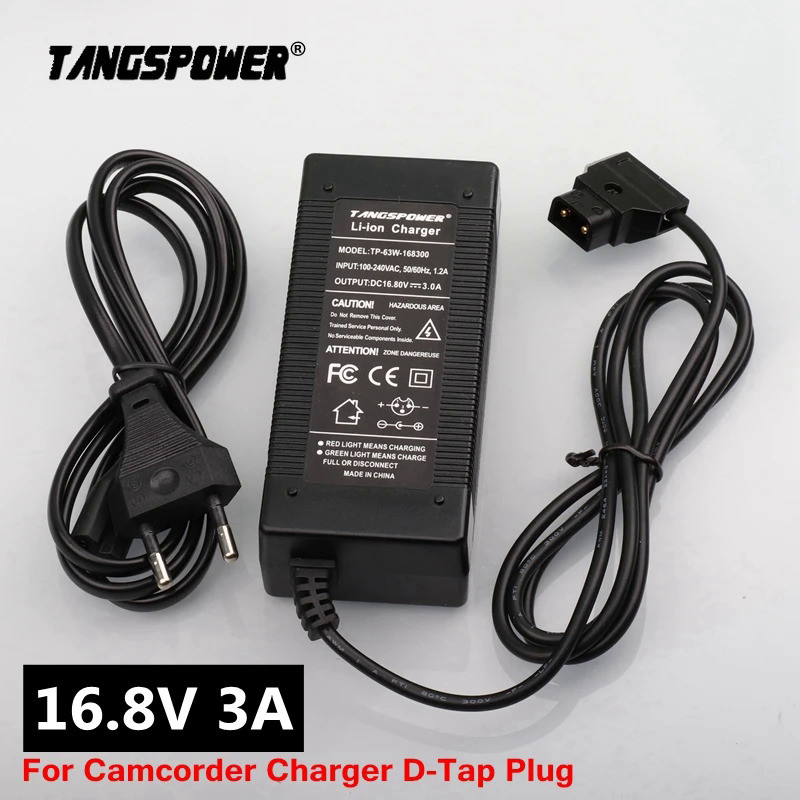 16.8V 3A D-Tap Battery Charger for Camcorder V Mount / V Lock Battery Pack Camera Battery Camcorder 