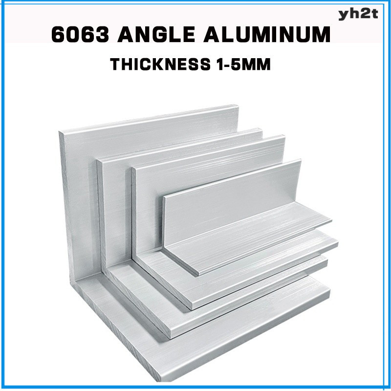 มุมโปรไฟล์อลูมิเนียม 90 องศาความหนามุมขวา 1-5 มม. 6063 Equal Edge อลูมิเนียม l-Shaped Edge ขอบหยาบ l กรอบอลูมิเนียม 9CXA