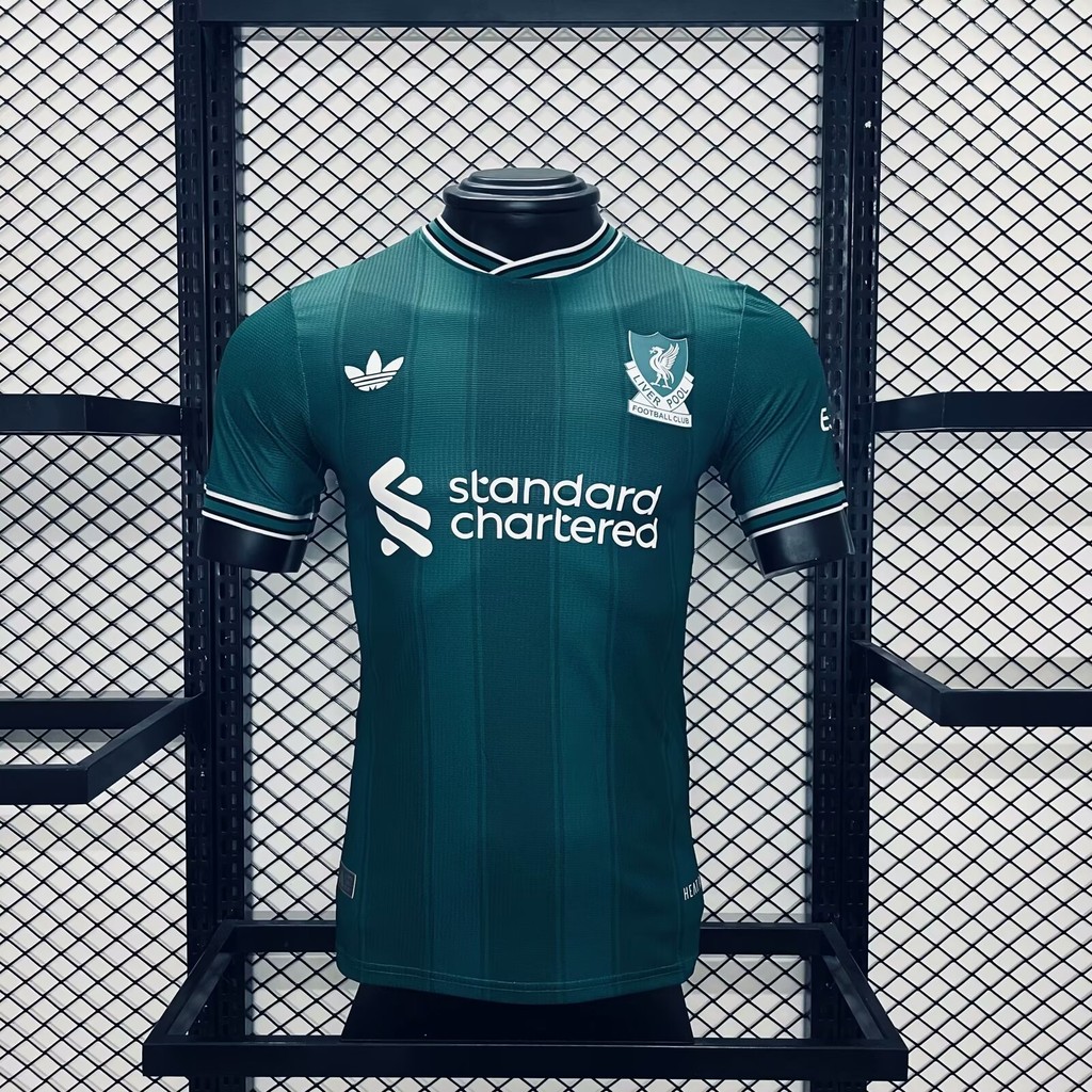 Player Edition 2526 Liverpool Green Jersey เสื้อฟุตบอลคุณภาพสูง S-2XL