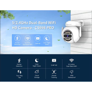 แนะนำ 💥 Vstarcam CS998 PRO 5MP WIFI 2.4G 5.8G 5.0MP Ai CCTV IP camera กล้องวงจรปิด กล้องวงจรไร้สาย