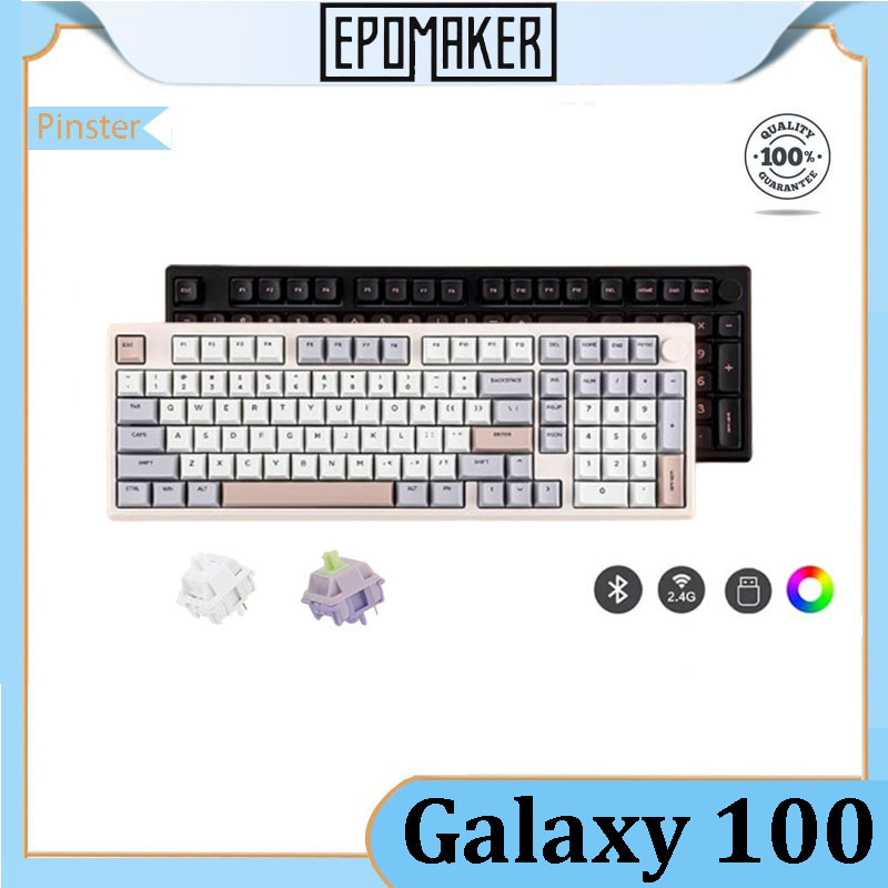 Epomaker Galaxy 100 คีย์บอร์ดเชิงกลบลูทูธไร้สายสามโหมด