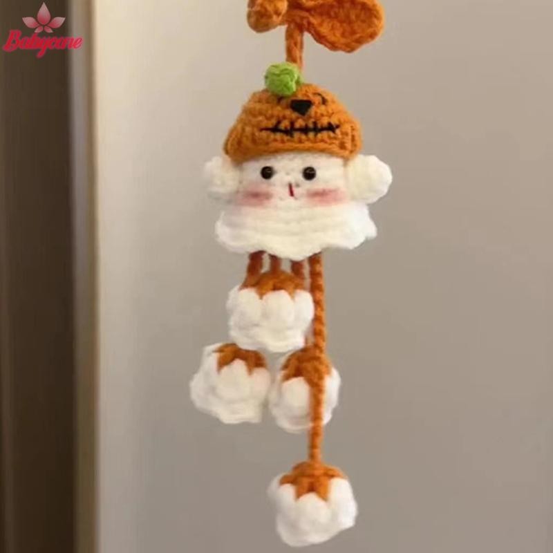 Byce> ขนสัตว์โครเชต์ผีน้อยน่ารัก Lily Of The Valley จี้ดอกไม้ถักด้วยมือ DIY วัสดุกระเป๋าจี้รถจี้น่ารักใหม่ - รูปที่ 2