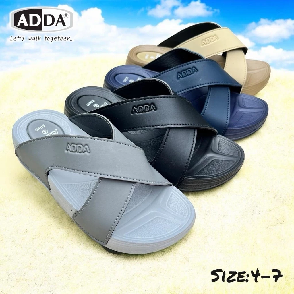 รองเท้าแตะ ADDA 31U47 W1 สำหรับผู้หญิง ไซส์ 4-7 (36-40) พื้นสูง 4ซม. น้ำหนักเบา สบายเท้า ไม่เจ็บส้น