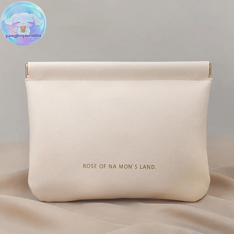 Yangwen แบบพกพา PU หูฟังกระเป๋าลวดเครื่องสําอางลิปสติกผู้ถือเหรียญการ์ดกระเป๋าเดินทางเครื่องประดับ Sundries Organizer กระเป๋ามินิกระเป๋า