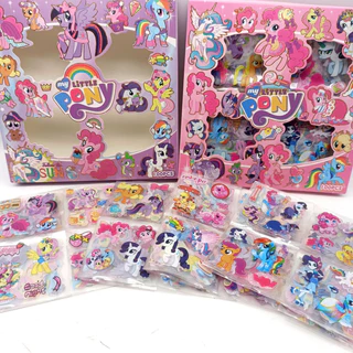 (🇹🇭สติ๊กเกอร์เซ็ต) 🦄มายลิตเติ้ลโพนี่ Stickers 100 ชิ้น กล่องใหญ่ PVC น่ารักกันน้ำ สติ๊กเกอร์ไดคัท ลายน่ารัก พร้อมส่งใ