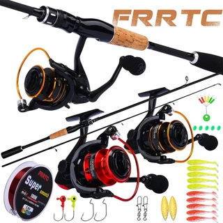 FRRTC ชุดคันเบ็ดและรอกคันเบ็ดสปินนิ่ง M Power 2 ส่วนและรอก 3000 ขนาด 5.2:1ชุดเหยื่อตกปลา