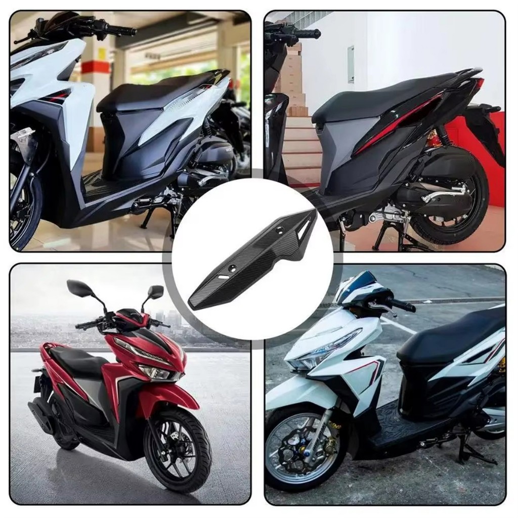 แผ่นกันร้อนท่อไอเสีย click 125i 150i ฝาคอบท่อ125 ฝาครอบท่อมอเตอร์ไซค์ - รูปที่ 5