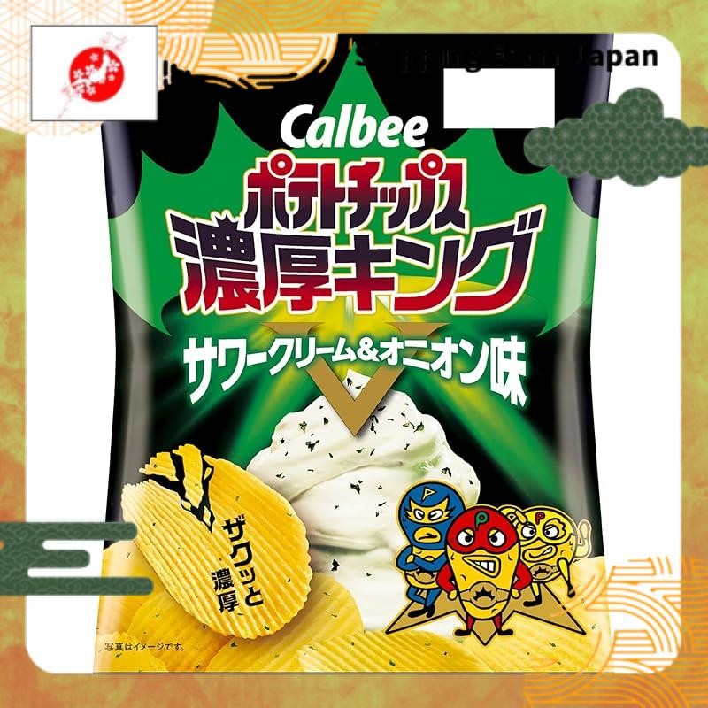 (From Japan)[Potato Chips]Calbee Potato Chips Thick King Overwhelming Barbecue Flavor x 1 bag