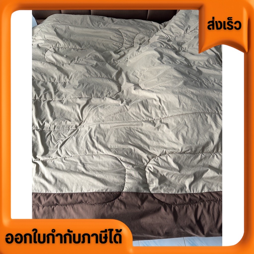 ผ้าปูพร้อมผ้าห่ม 6 ฟุต King size สีน้ำตาล ยี่ห้อ Fair Lady ขนาด 6ฟุต 180 *200 เซนติเมตร