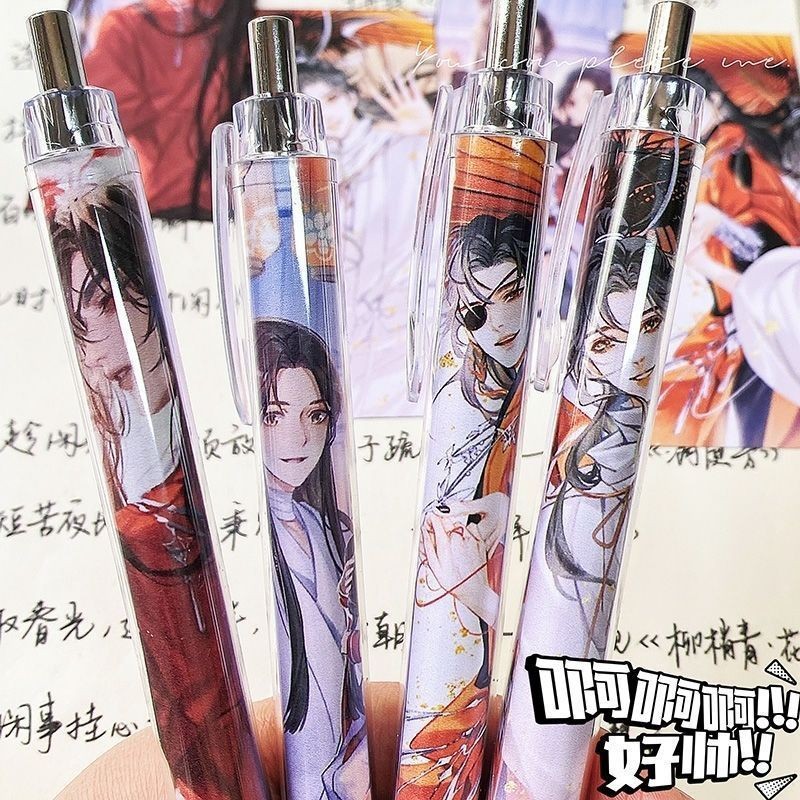 2025 Kawaii อะนิเมะ Tian Guan Ci Fu Xie Lian Hua Cheng 0.5 มม.ปากกาเจล Kawaii Heaven Officials Blessing ลายเซ็นปากกาโรงเรียนอุปกรณ์การเขียนของขวัญ