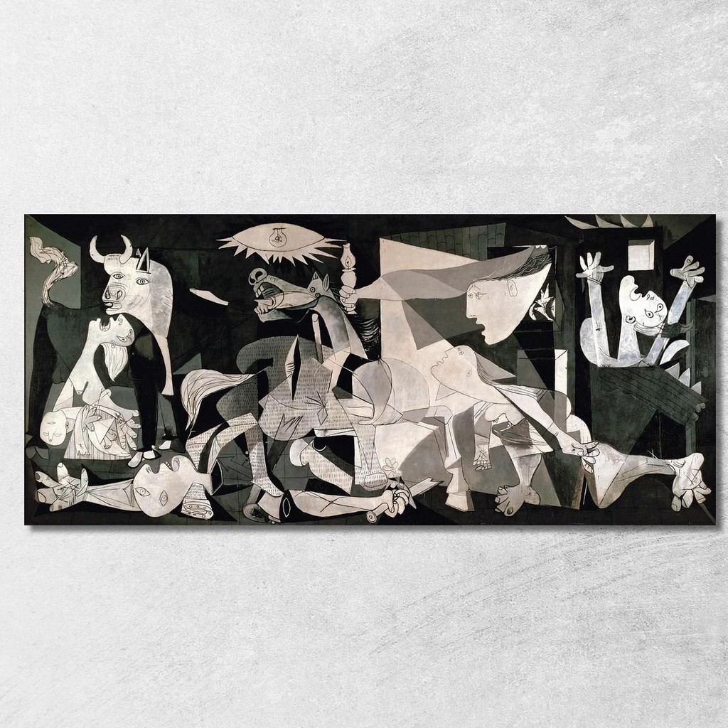 Guernica Pablo Picasso, ppc1 ภาพพิมพ์บนผ้าใบแคนวาส