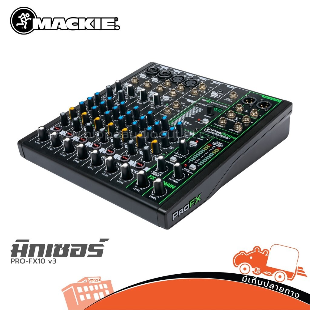 MACKIE PRO FX10 v3 มิกเซอร์ Mixer Audio Mixer เครื่องผสมเสียง PROFX10 PRO-FX10 V-3 Hippo Audio