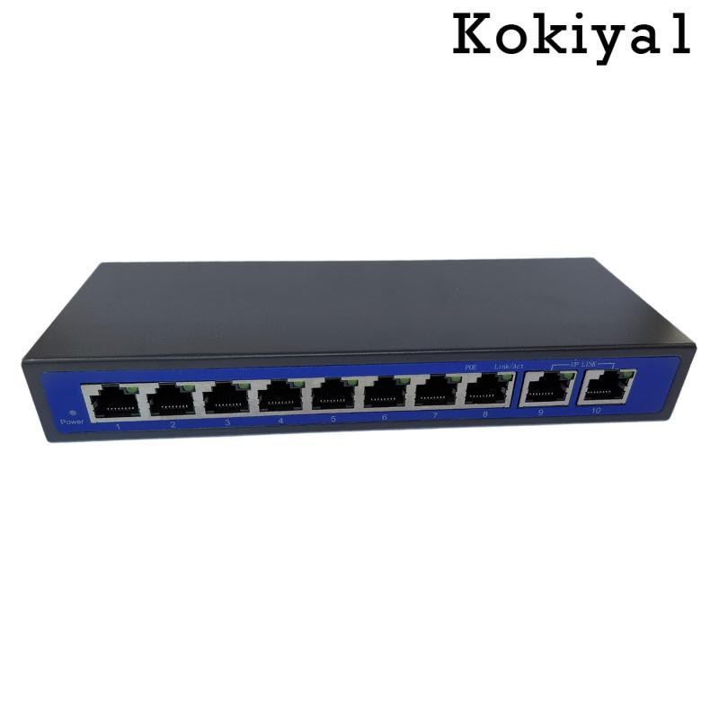 [Kokiya1] 9 พอร์ต 10/100Mbps 8 POE Port+1 Uplink Power Over Ethernet Switch Adapter