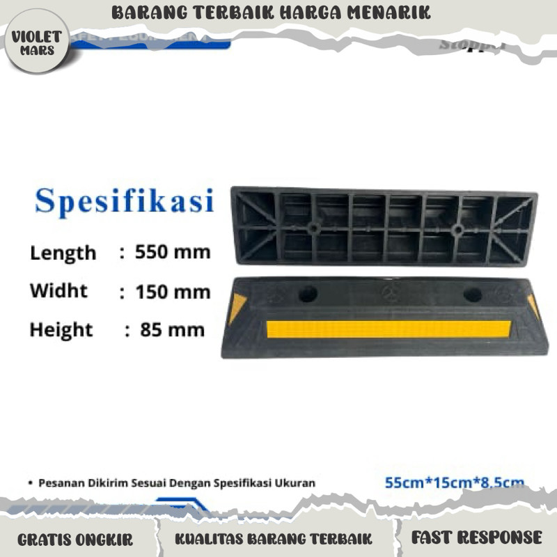 Tyre Chock / Parking Limit Wheel Stopper ใหม่ 2กก