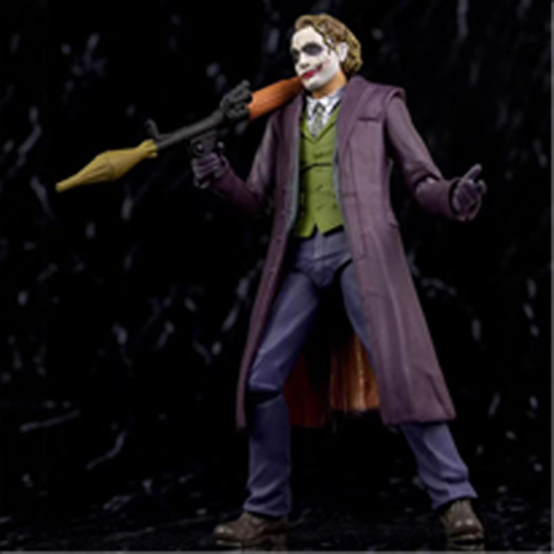 18 ซม. NECA Heath Ledger Joker the Dark Knight of the Batman Action Figure ของเล่น