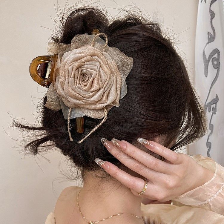 2025 Rose Flower Grab Clip คลิปฉลามระดับไฮเอนด์หญิง