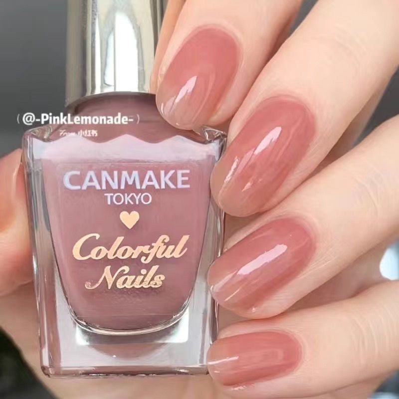 ยาทาเล็บ Canmake Ida แบบไม่ต้องอบ แห้งเร็ว สีนู้ดโปร่งใส N70 Unicorn FC01 Macaron