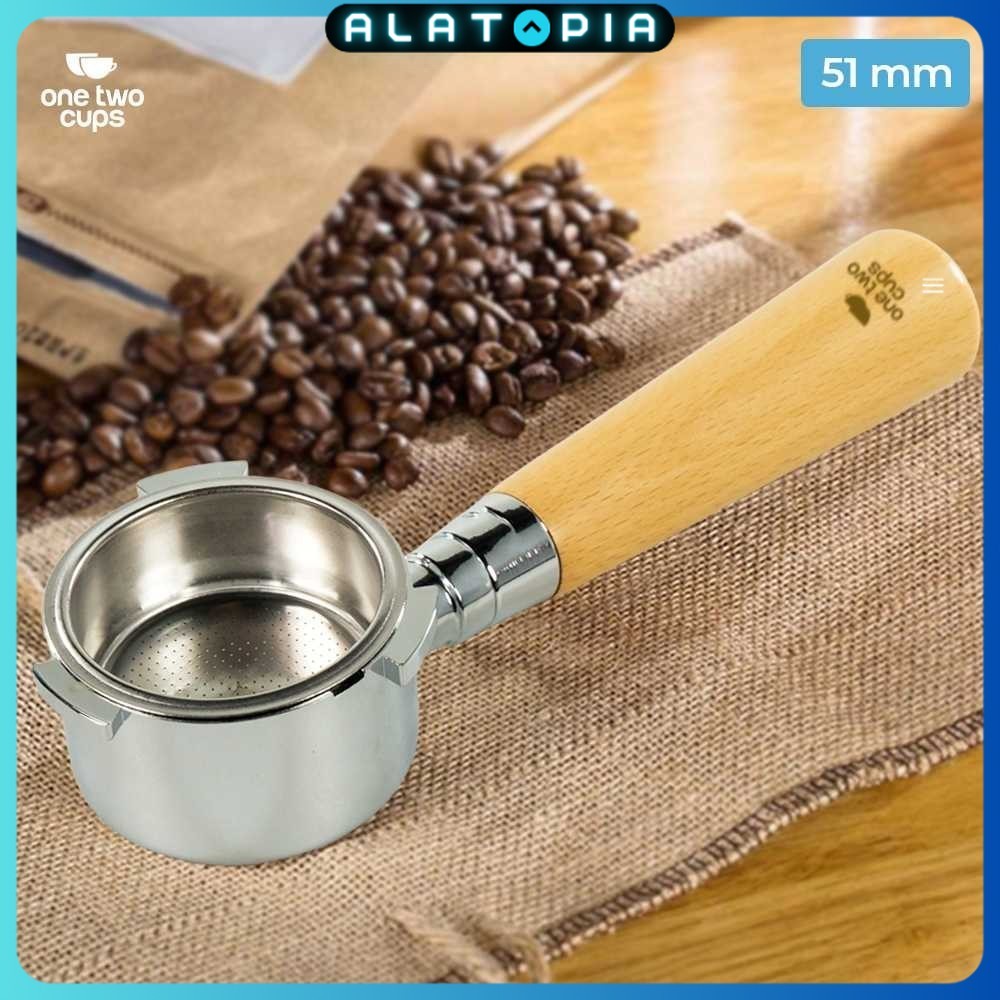 One Two Cups Bottomless Naked Portafilter สแตนเลส 51mm - EC680