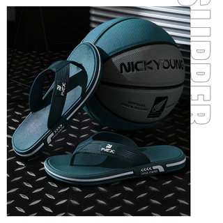 รองเท้าแตะผู้ชาย Flip-Flops ใส่ชายหาด ฤดูร้อน พื้นนุ่ม กันลื่น ทนสึกหรอ
